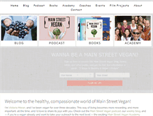 Tablet Screenshot of mainstreetvegan.net